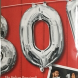 Balónek foliový narozeniny číslo 0 stříbrný 35cm x 25cm